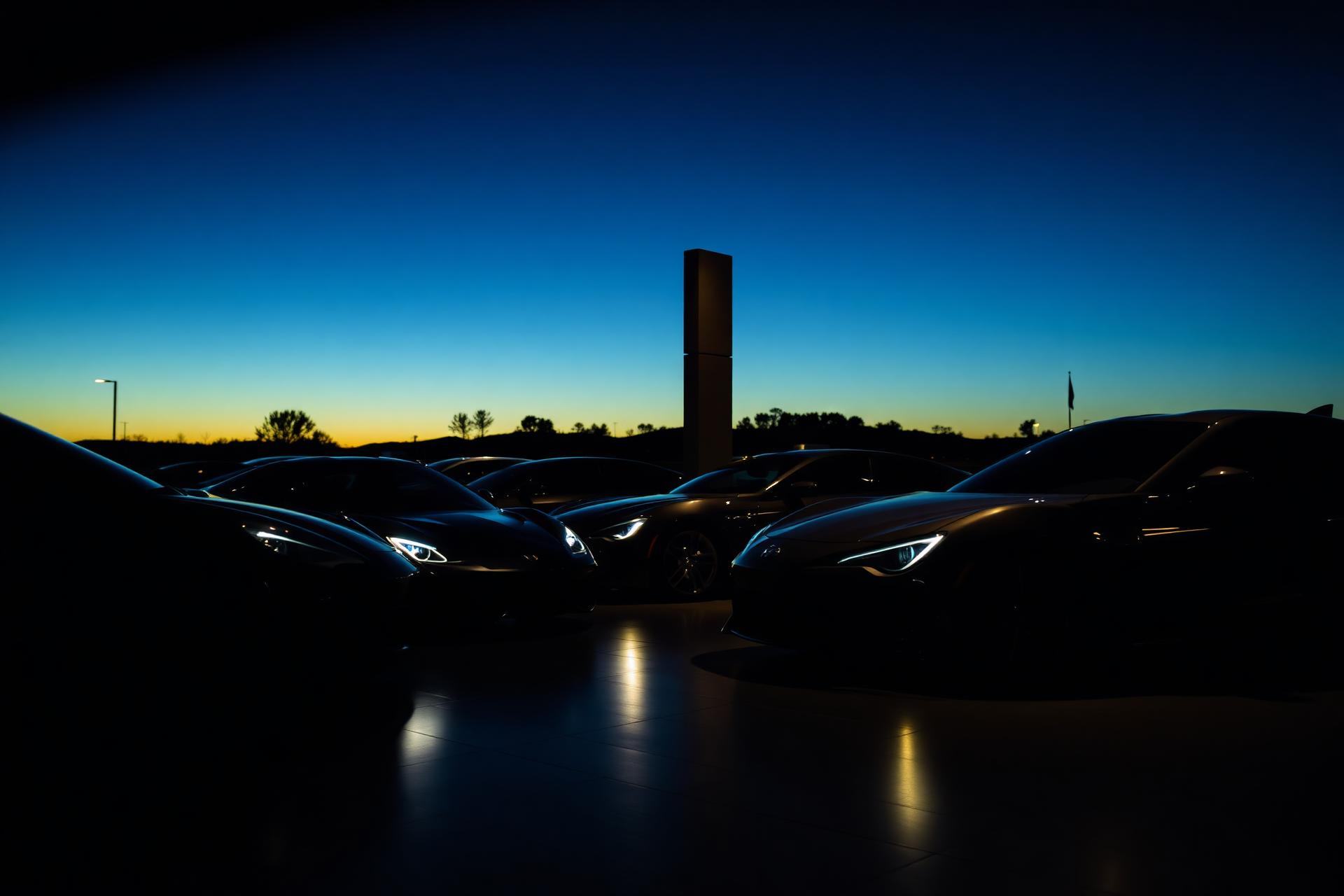Luxury automotive showroom
